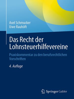 cover image of Das Recht der Lohnsteuerhilfevereine